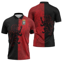 Italy Aosta Valley Zipper Polo Shirt Emblem With Flag Style LT19