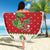 Poland Dinosaur Christmas Beach Blanket Polish Smok Wawelski Wesołych Swiat - Wonder Print Shop