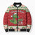 Poland Dinosaur Christmas Bomber Puffer Jacket Polish Smok Wawelski Wesołych Swiat - Wonder Print Shop