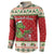 Poland Dinosaur Christmas Button Sweatshirt Polish Smok Wawelski Wesołych Swiat - Wonder Print Shop