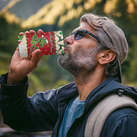 Poland Dinosaur Christmas 4 in 1 Can Cooler Tumbler Polish Smok Wawelski Wesołych Swiat - Wonder Print Shop