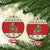 Poland Dinosaur Christmas Ceramic Ornament Polish Smok Wawelski Wesołych Swiat - Wonder Print Shop