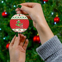 Poland Dinosaur Christmas Ceramic Ornament Polish Smok Wawelski Wesołych Swiat - Wonder Print Shop