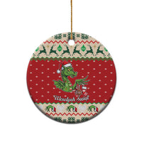 Poland Dinosaur Christmas Ceramic Ornament Polish Smok Wawelski Wesołych Swiat - Wonder Print Shop