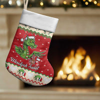 Poland Dinosaur Christmas Stocking Polish Smok Wawelski Wesołych Swiat - Wonder Print Shop