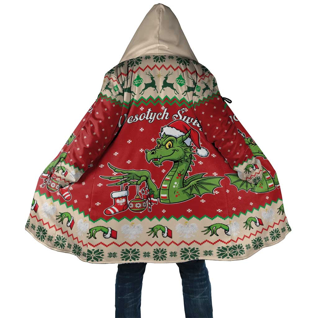Poland Dinosaur Christmas Cloak Polish Smok Wawelski Wesołych Swiat - Wonder Print Shop
