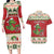 Poland Dinosaur Christmas Couples Matching Long Sleeve Bodycon Dress and Hawaiian Shirt Polish Smok Wawelski Wesołych Swiat - Wonder Print Shop