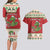 Poland Dinosaur Christmas Couples Matching Long Sleeve Bodycon Dress and Hawaiian Shirt Polish Smok Wawelski Wesołych Swiat - Wonder Print Shop