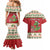 Poland Dinosaur Christmas Couples Matching Mermaid Dress and Hawaiian Shirt Polish Smok Wawelski Wesołych Swiat - Wonder Print Shop
