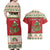 Poland Dinosaur Christmas Couples Matching Off Shoulder Maxi Dress and Hawaiian Shirt Polish Smok Wawelski Wesołych Swiat - Wonder Print Shop