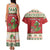 Poland Dinosaur Christmas Couples Matching Tank Maxi Dress and Hawaiian Shirt Polish Smok Wawelski Wesołych Swiat - Wonder Print Shop