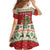 Poland Dinosaur Christmas Family Matching Long Sleeve Bodycon Dress and Hawaiian Shirt Polish Smok Wawelski Wesołych Swiat - Wonder Print Shop