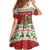 Poland Dinosaur Christmas Family Matching Off The Shoulder Long Sleeve Dress and Hawaiian Shirt Polish Smok Wawelski Wesołych Swiat - Wonder Print Shop