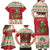Poland Dinosaur Christmas Family Matching Off Shoulder Maxi Dress and Hawaiian Shirt Polish Smok Wawelski Wesołych Swiat - Wonder Print Shop