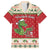 Poland Dinosaur Christmas Family Matching Tank Maxi Dress and Hawaiian Shirt Polish Smok Wawelski Wesołych Swiat - Wonder Print Shop
