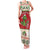 Poland Dinosaur Christmas Family Matching Tank Maxi Dress and Hawaiian Shirt Polish Smok Wawelski Wesołych Swiat - Wonder Print Shop