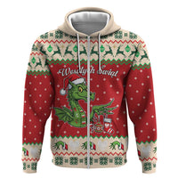 Poland Dinosaur Christmas Hoodie Polish Smok Wawelski Wesołych Swiat - Wonder Print Shop