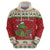 Poland Dinosaur Christmas Hoodie Polish Smok Wawelski Wesołych Swiat - Wonder Print Shop