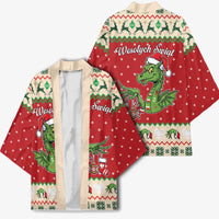 Poland Dinosaur Christmas Kimono Polish Smok Wawelski Wesołych Swiat - Wonder Print Shop