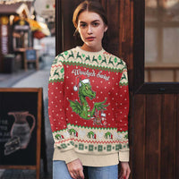 Poland Dinosaur Christmas Ugly Christmas Sweater Polish Smok Wawelski Wesołych Swiat - Wonder Print Shop