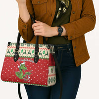 Poland Dinosaur Christmas Leather Bag Polish Smok Wawelski Wesołych Swiat - Wonder Print Shop