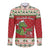 Poland Dinosaur Christmas Long Sleeve Button Shirt Polish Smok Wawelski Wesołych Swiat - Wonder Print Shop