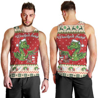Poland Dinosaur Christmas Men Tank Top Polish Smok Wawelski Wesołych Swiat - Wonder Print Shop