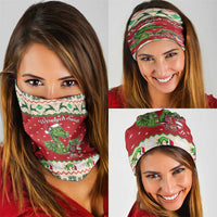 Poland Dinosaur Christmas Neck Gaiter Polish Smok Wawelski Wesołych Swiat - Wonder Print Shop
