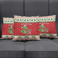 Poland Dinosaur Christmas Pillow Cover Polish Smok Wawelski Wesołych Swiat - Wonder Print Shop