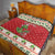 Poland Dinosaur Christmas Quilt Polish Smok Wawelski Wesołych Swiat - Wonder Print Shop