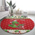 Poland Dinosaur Christmas Round Carpet Polish Smok Wawelski Wesołych Swiat - Wonder Print Shop