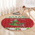 Poland Dinosaur Christmas Round Carpet Polish Smok Wawelski Wesołych Swiat - Wonder Print Shop