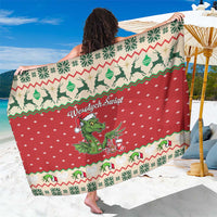 Poland Dinosaur Christmas Sarong Polish Smok Wawelski Wesołych Swiat - Wonder Print Shop