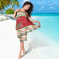 Poland Dinosaur Christmas Sarong Polish Smok Wawelski Wesołych Swiat - Wonder Print Shop