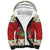 Poland Dinosaur Christmas Sherpa Hoodie Polish Smok Wawelski Wesołych Swiat - Wonder Print Shop