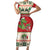 Poland Dinosaur Christmas Short Sleeve Bodycon Dress Polish Smok Wawelski Wesołych Swiat - Wonder Print Shop