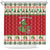 Poland Dinosaur Christmas Shower Curtain Polish Smok Wawelski Wesołych Swiat - Wonder Print Shop