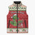 Poland Dinosaur Christmas Sleeveless Puffer Jacket Polish Smok Wawelski Wesołych Swiat - Wonder Print Shop