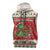 Poland Dinosaur Christmas Sleeveless Zip Hoodie Polish Smok Wawelski Wesołych Swiat - Wonder Print Shop