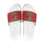 Poland Dinosaur Christmas Slide Sandals Polish Smok Wawelski Wesołych Swiat - Wonder Print Shop
