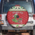 Poland Dinosaur Christmas Spare Tire Cover Polish Smok Wawelski Wesołych Swiat - Wonder Print Shop