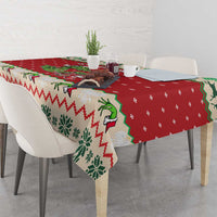 Poland Dinosaur Christmas Tablecloth Polish Smok Wawelski Wesołych Swiat - Wonder Print Shop