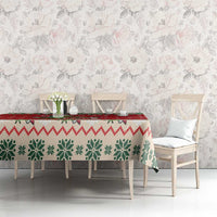Poland Dinosaur Christmas Tablecloth Polish Smok Wawelski Wesołych Swiat - Wonder Print Shop