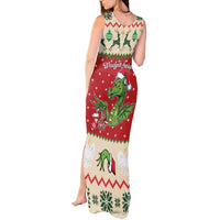 Poland Dinosaur Christmas Tank Maxi Dress Polish Smok Wawelski Wesołych Swiat - Wonder Print Shop