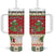 Poland Dinosaur Christmas Tumbler With Handle Polish Smok Wawelski Wesołych Swiat - Wonder Print Shop