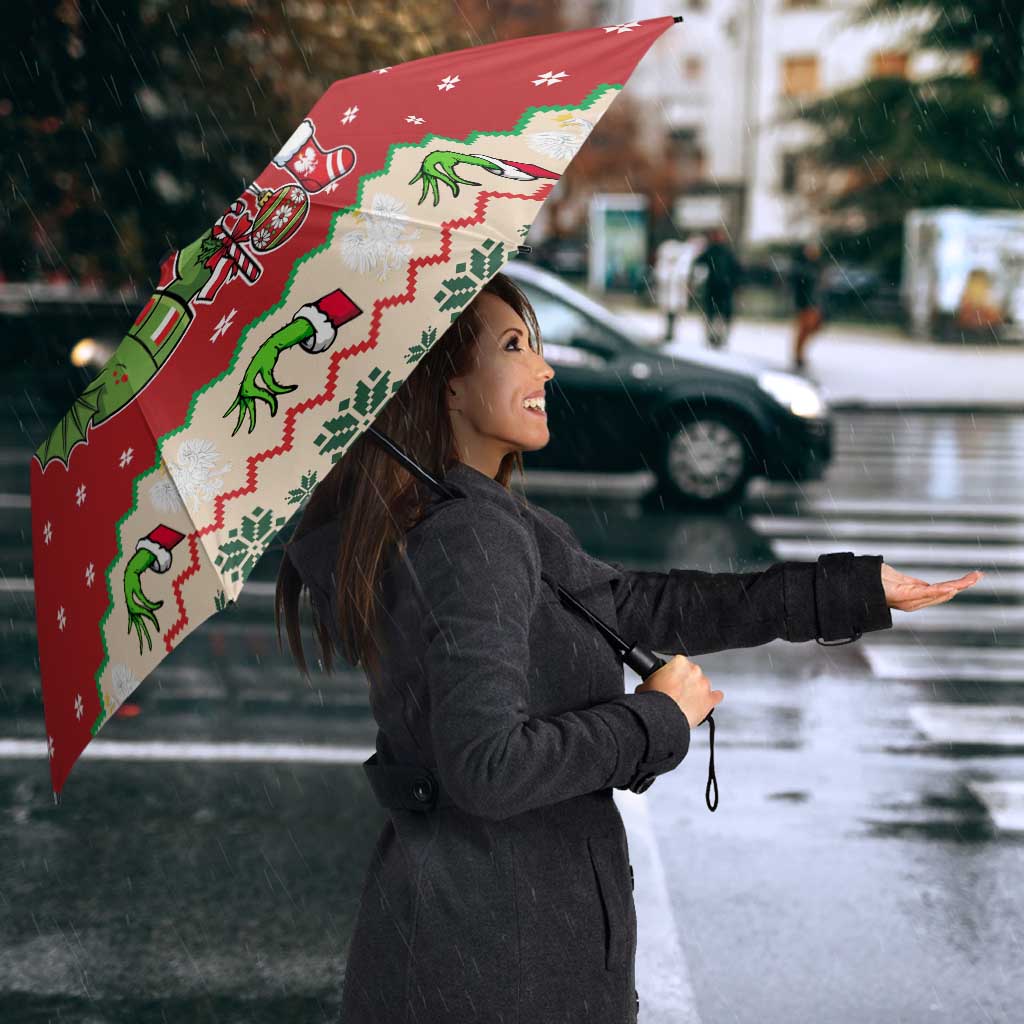 Poland Dinosaur Christmas Umbrella Polish Smok Wawelski Wesołych Swiat - Wonder Print Shop