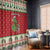 Poland Dinosaur Christmas Window Curtain Polish Smok Wawelski Wesołych Swiat - Wonder Print Shop