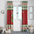 Poland Dinosaur Christmas Window Curtain Polish Smok Wawelski Wesołych Swiat - Wonder Print Shop