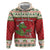 Poland Dinosaur Christmas Zip Hoodie Polish Smok Wawelski Wesołych Swiat - Wonder Print Shop