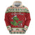 Poland Dinosaur Christmas Zip Hoodie Polish Smok Wawelski Wesołych Swiat - Wonder Print Shop